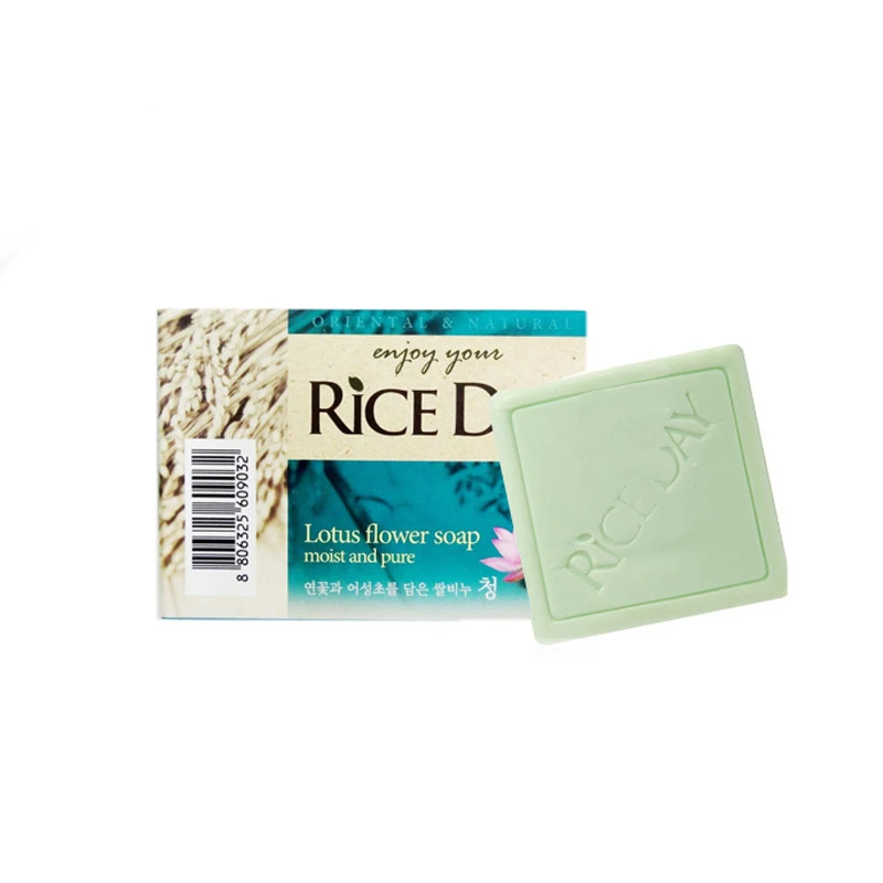 Rice Day Mild Lotus Soap Korea Whitening Cleaning Wash Oil Control Skin Beauty Care Body Refreshing | Красота и здоровье