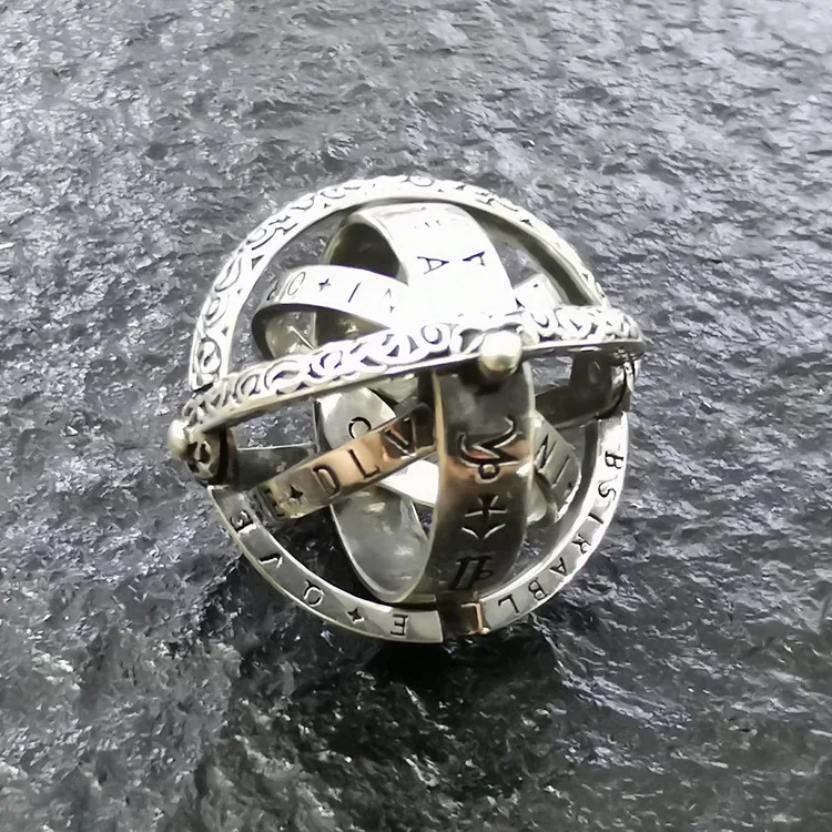 Астрономический телескоп кольцо 16th Пособия по немецкому языку Armillary 925 пробы
