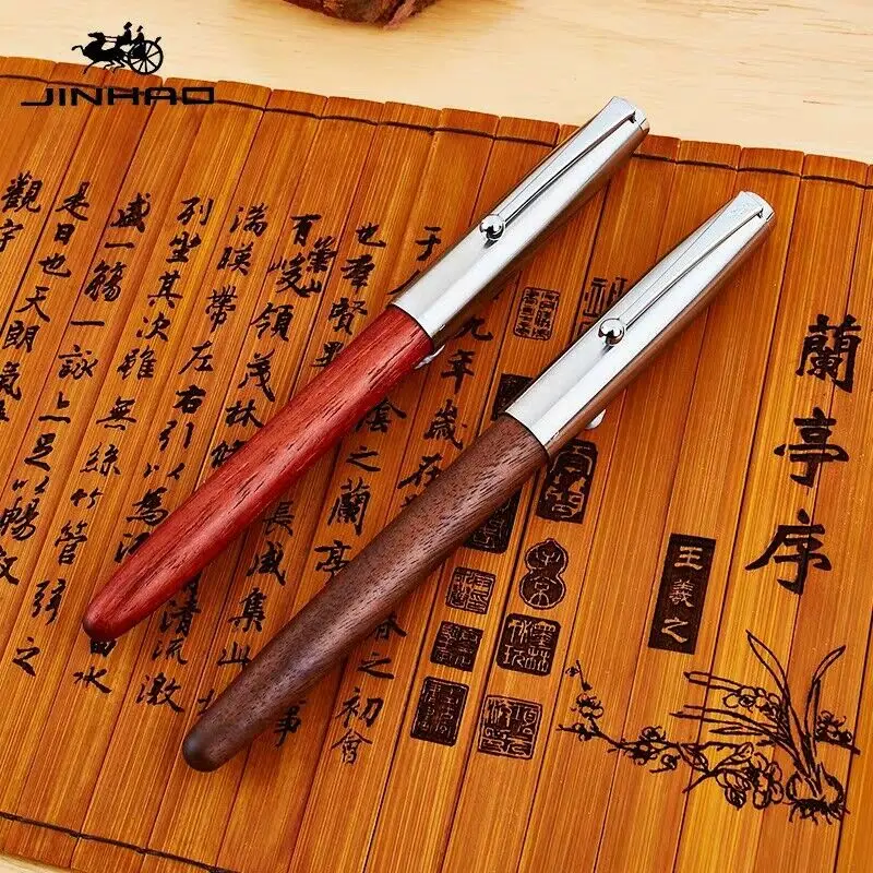 Jinhao 51A акриловая/деревянная авторучка чернильная ручка каллигграфия ручки EF/F/ручной работы сменный наконечник канцелярские принадлежности для офиса и школы