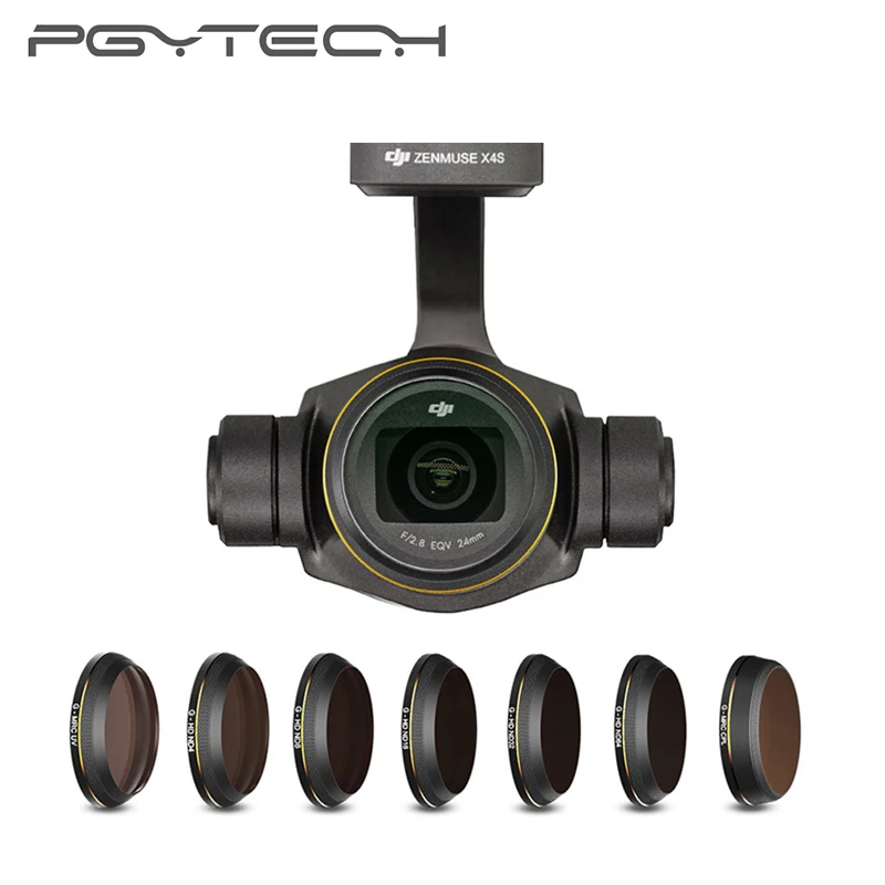 

PGYTECH DJI Inspire 2 Gimbal Camera Lens Filter UV /CPL /ND4 /ND8 /ND16 /ND32 /ND64 Gold-edge Filters for Inspire 2 X4S