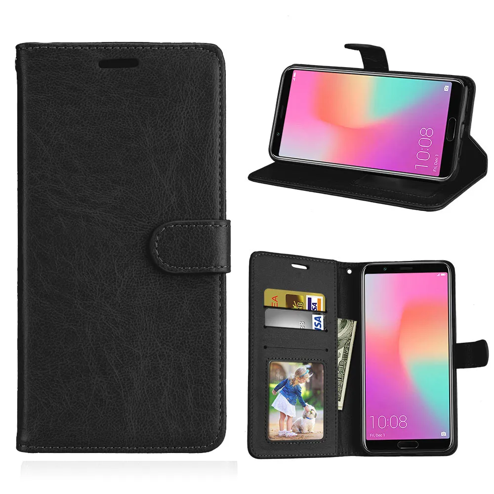 Card Wallet Flip PU Leather 5.99For Huawei Honor V10 Case For Cell Phone Back Cover | Мобильные телефоны и аксессуары
