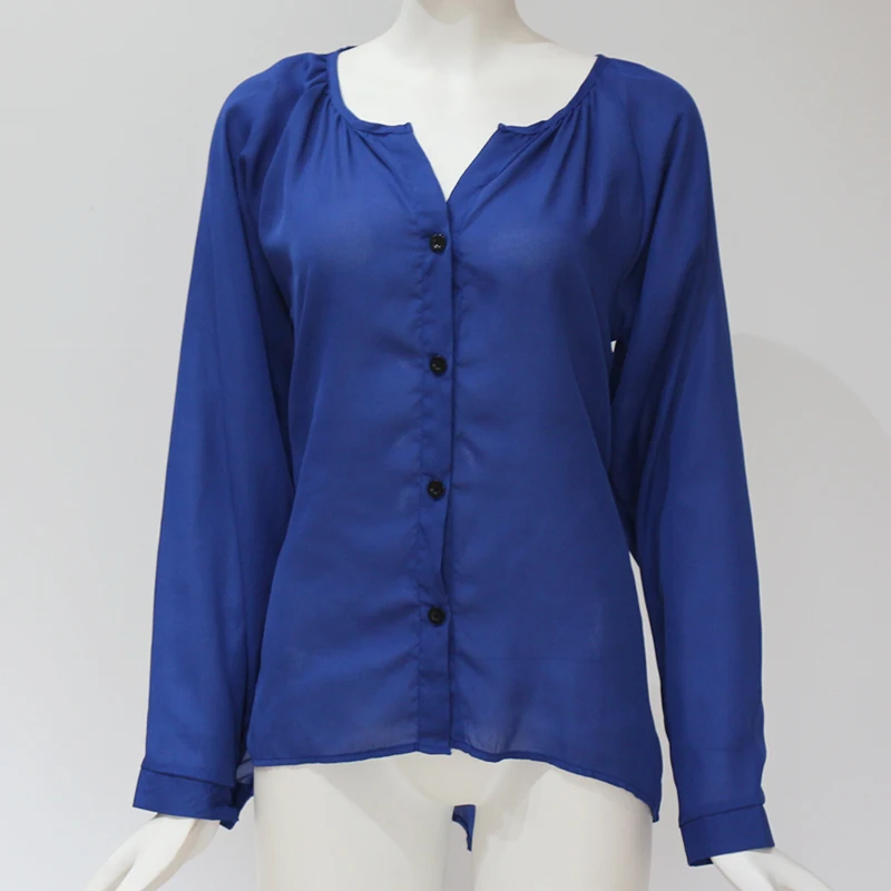 

Women Blouses 2019 Autumn Fashion Blouse Shirt Office Lady Long Sleeve Solid Shirt Women Tops Blusas Camisas Mujer Plus Size