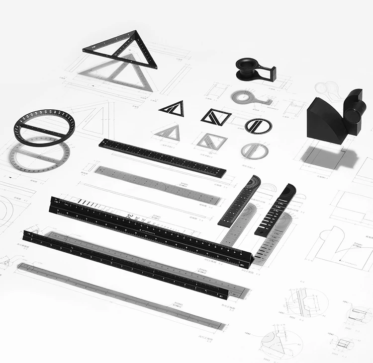Пачка высокого качества красочные 30 см алюминиевый треугольный масштабной линейки алюминиевый 1:20-1: 600 сплав металла масштаба регуа desenho H0046