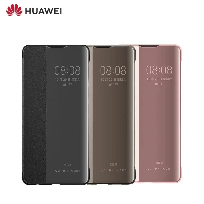 

Original huawei P30 Pro smart window holster Flip Case Cover for P30 P30Pro Case Smart Touch Clear View Leather Phone Case
