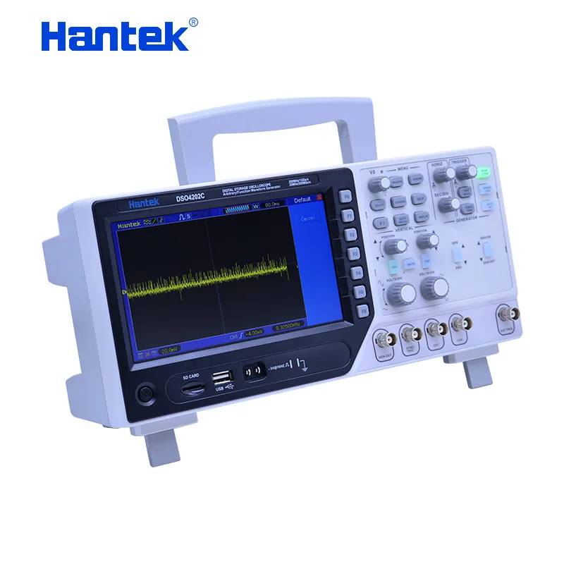 Hantek DSO4102C цифровой мультиметр осциллограф USB 100 МГц 2 канала 7 &quot64 K TFT произвольный