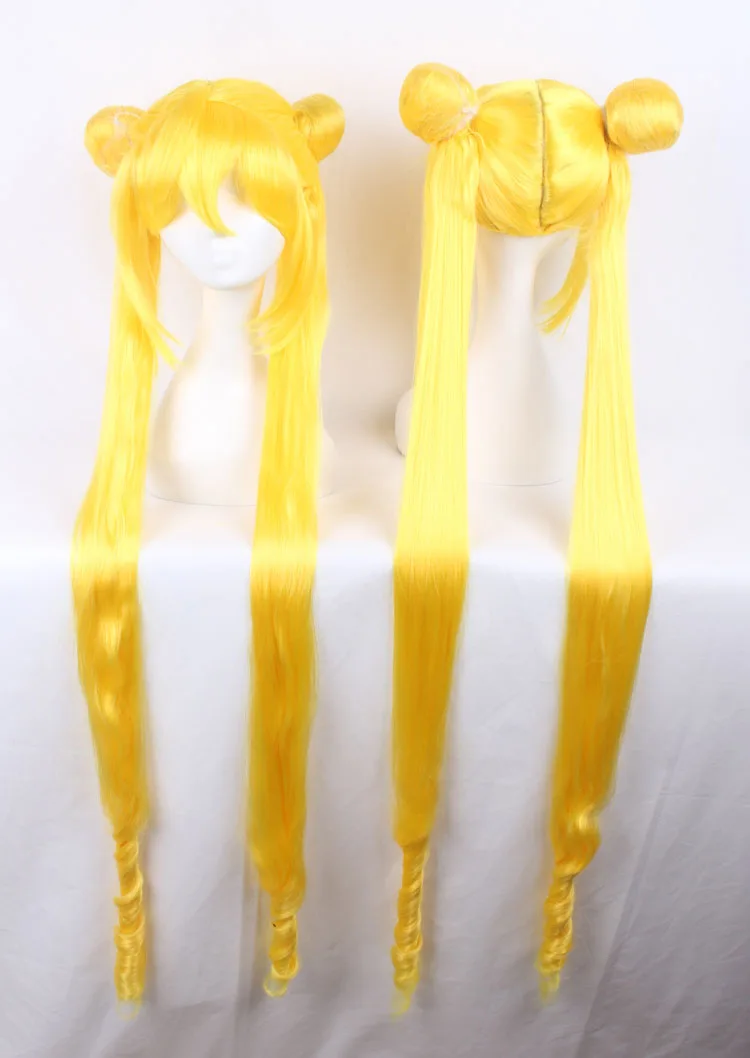 

Tsukino Usagi Yellow Gold Culy Long cosplay anime Wig