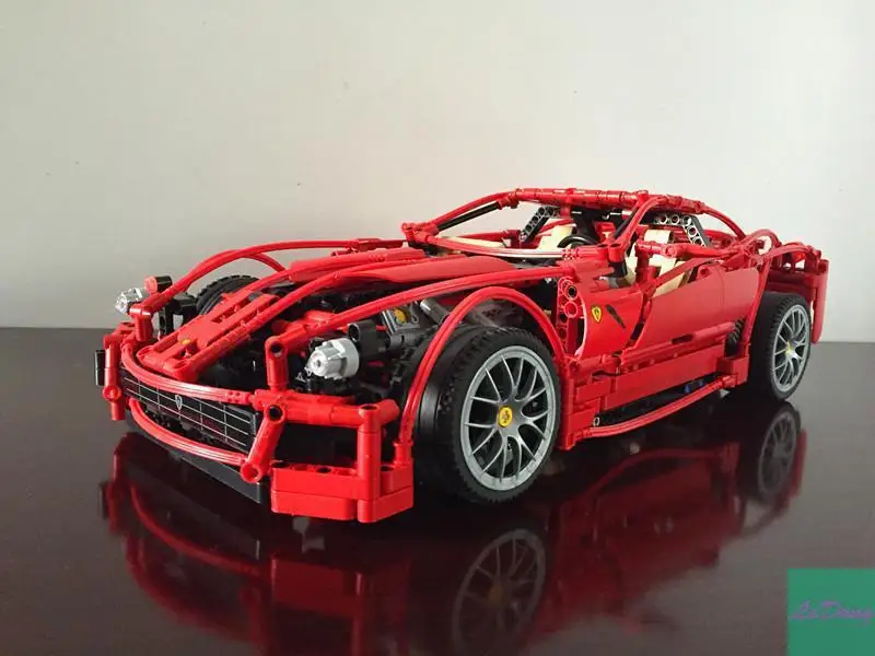 Decool Model building kits compatible with lego city Ferrari 599GTB 844 3D blocks Educational toys hobbies for children | Игрушки и