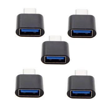 

USB C Adapter Type C to USB 2.0 Adapter Type-C Adapter OTG Cable Adapter for Laptop Cell Phone Tablet Mouse USB Cable 5pcs