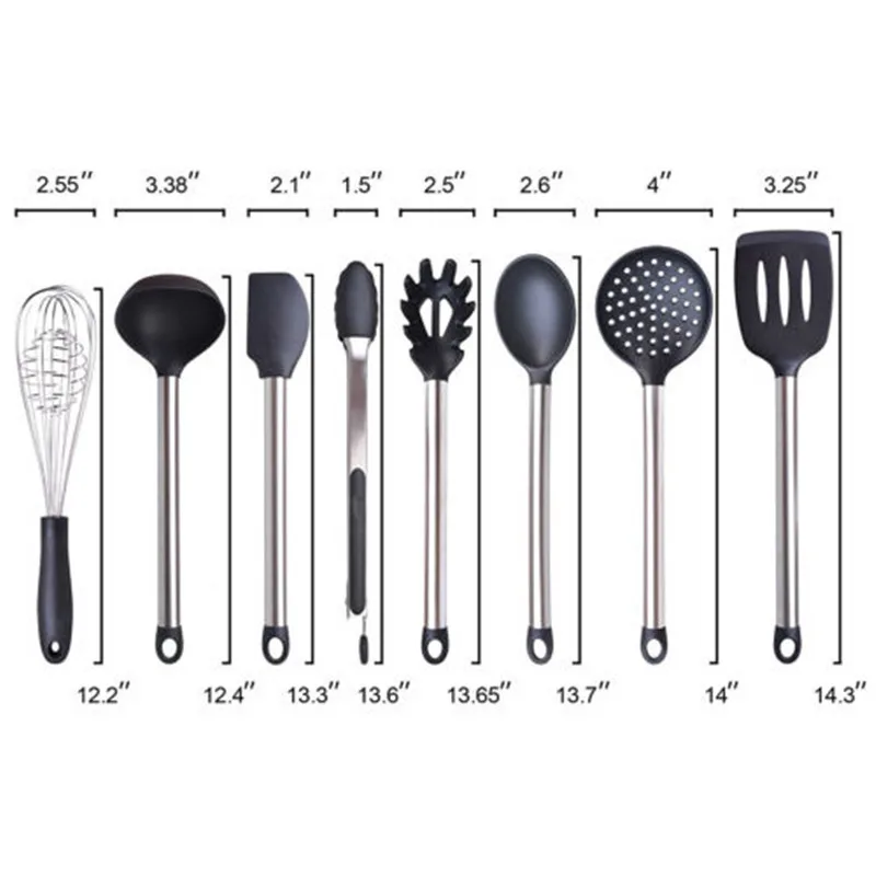 2018 Modern New Fashion Kitchen Utensils - 8 Piece Cooking Utensils - Nonstick Utensil Set - Silicone 2018 Modern New Fashion Kitchen Utensils - 8 Piece Cooking Utensils - Nonstick Utensil Set - Silicone