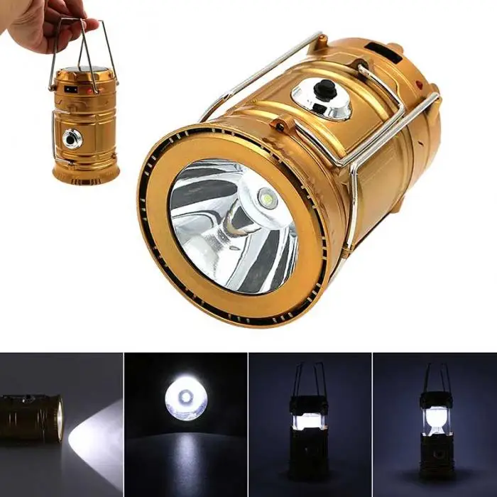 Светодиодный ручной фонарь Портативный светодиодный солнечный складной кемпинговая лампа для палатки перезаряжаемая аварийная лампа для