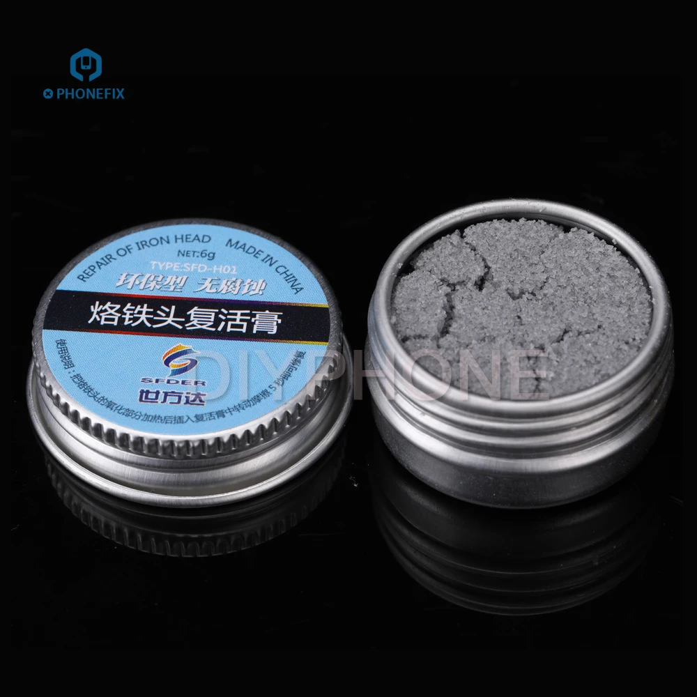 PHONEFIX Electrical Soldering Iron Tip Refresher solder Cream Clean Paste for Oxide Solder Iron Tip Head Resurrection