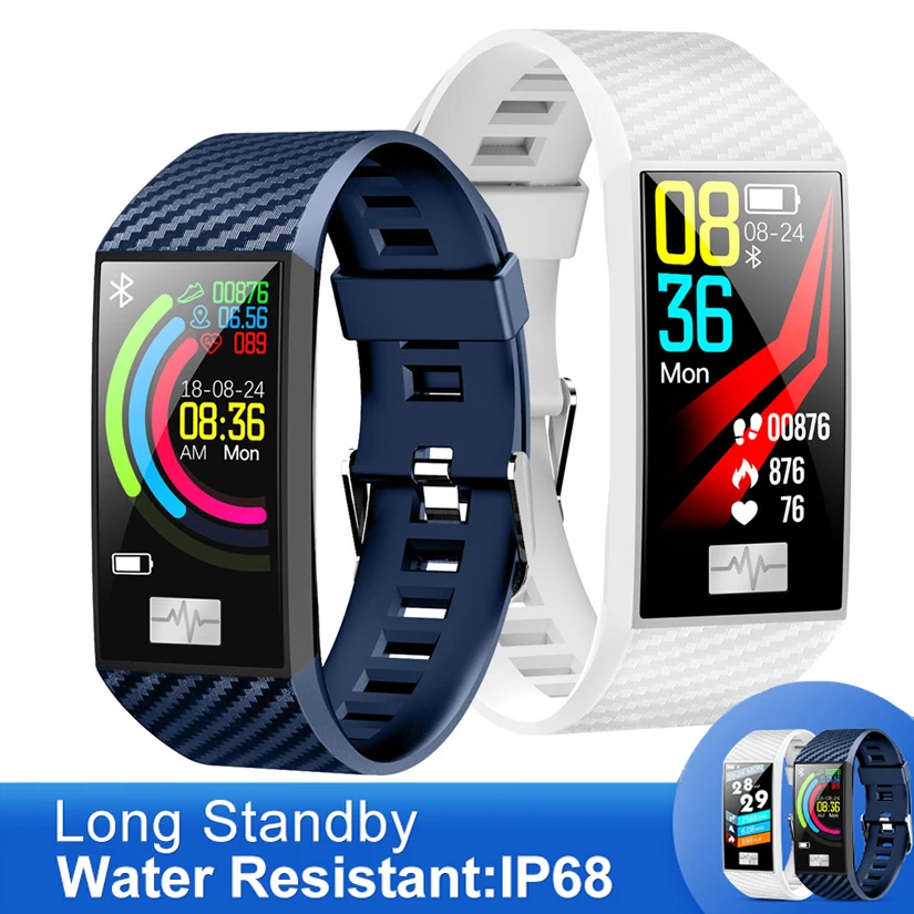 

Digital Smart Watch Pedometer Swim Sport Watch Heart Rate Monitor ECG Blood Pressure Fitness Smart Bracelet Bluetooth Smartwatch