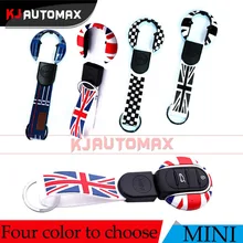 1 Unidades Mini Cooper Coche Keychian Llavero Remoto Caso Accesorios cubierta F54 F55 F56 Countryman Clubman JCW Unión Gris Jack
