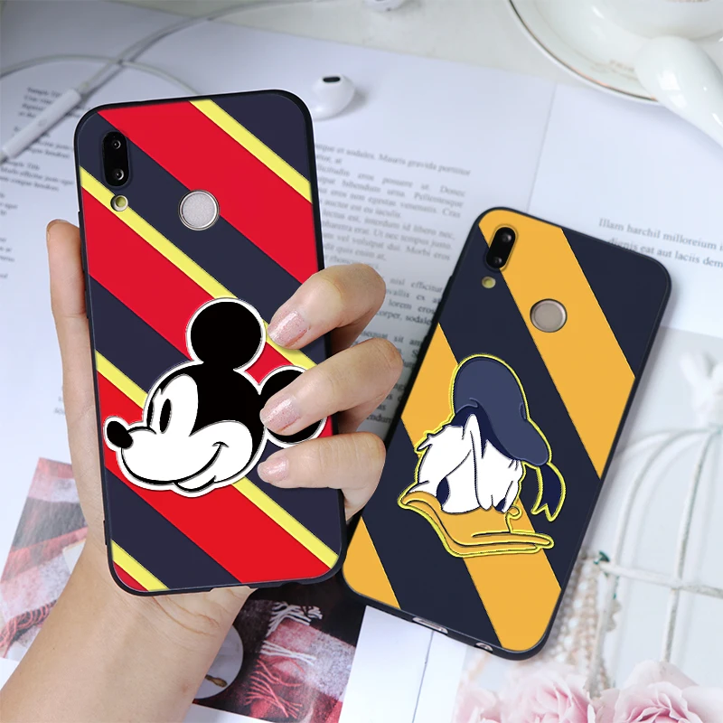 

3D Cartoon Couple Emboss Covers For Huawei Mate 20 10 P8 P9 P10 P20 P30 Pro PSmart Nova 3i For Honor 7A Pro 6A 8X 9 10 Lite Case