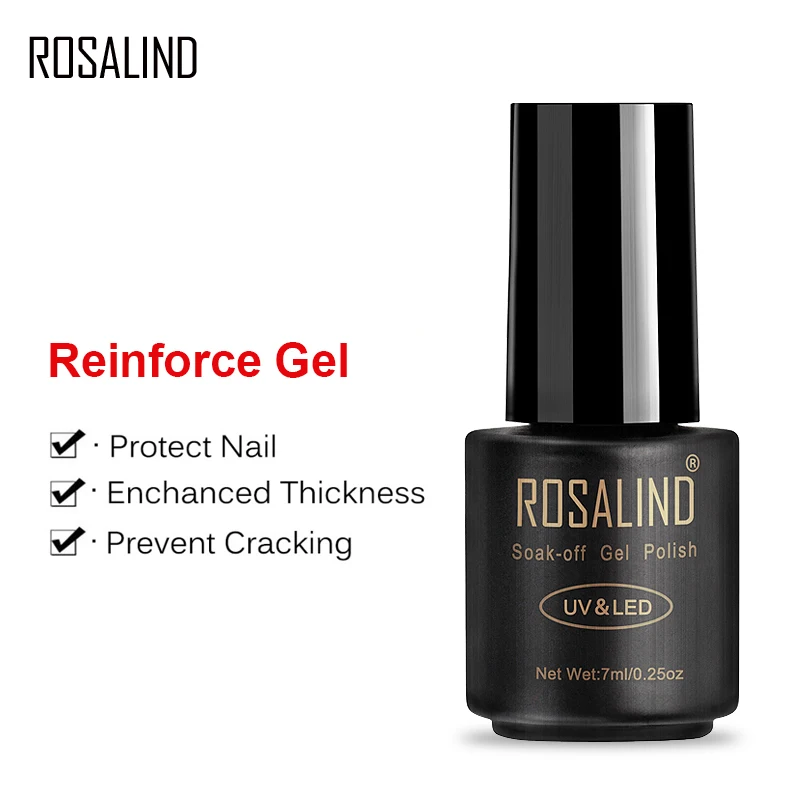 

ROSALIND 7ml Reinforce Gel Polish UV Soak off Gel Lacquer Nail Reinforced Semi Vernis Permanent Nail Varnish
