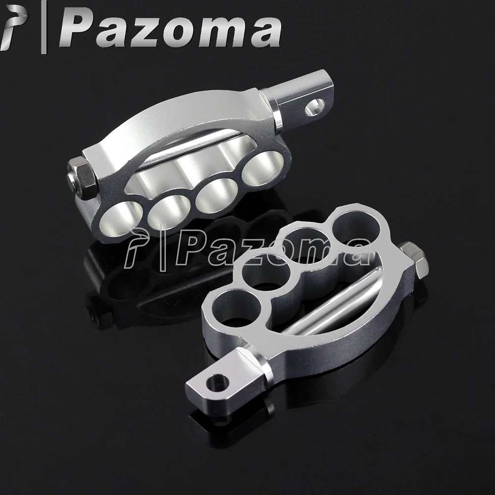 

PAZOMA CHROME Foot Pegs Sportster Softail Dyna Touring fit for ALL motorcycle with male-mount foot