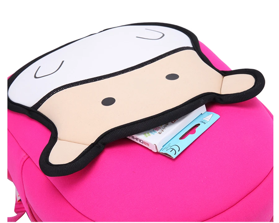 JKBW 3D Cartoon Backpacks Cute Cow Animals Shape Waterproof Neoprene School Bags for 2-8 Years Old Girls Boys Toddler Backpack (10)