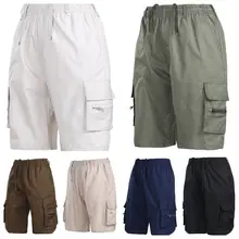 Мужчины мульти-карманные уличные шорты плюс размер летние свободные мужские короткие брюки повседневные спортивные шорты для спортзала