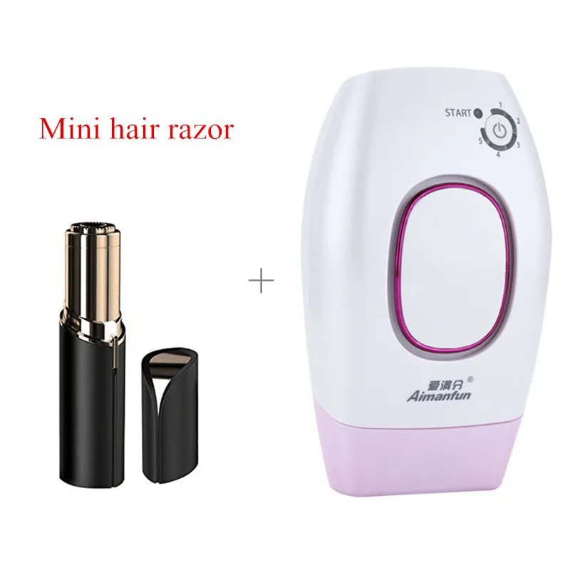 

Professional Photon Laser Body Hair Removal 100000 shots Permanent Painless Lady IPL Epilator 100-240V with Mini hair razor