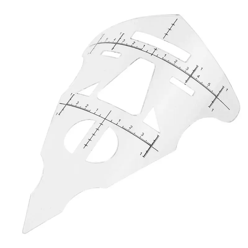 

1Pcs Eyebrow Ruler Lip Tattoo Stencil Cosmetic Measure Tool Permanent Makeup Grooming Ruler Accurate Positioning