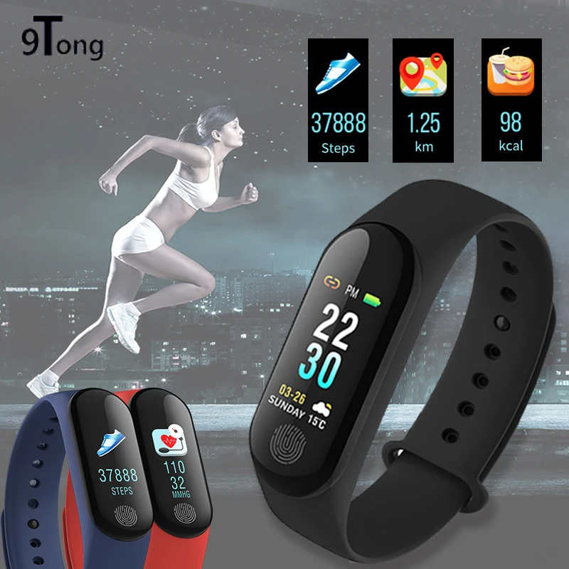 

Smart Band Blood Pressure Watch Color Screen Blood Oxygen Fitness Tracker Smartband Bracelet for iOS Android Phone PK Xiaomi #C0