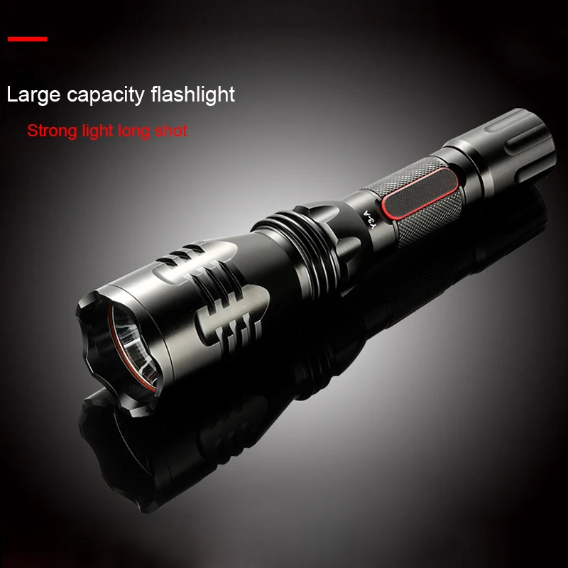 

Led flashlight Ultra Bright torch led rechargeable flashlight large capacity outdoor camping patrol flashlight