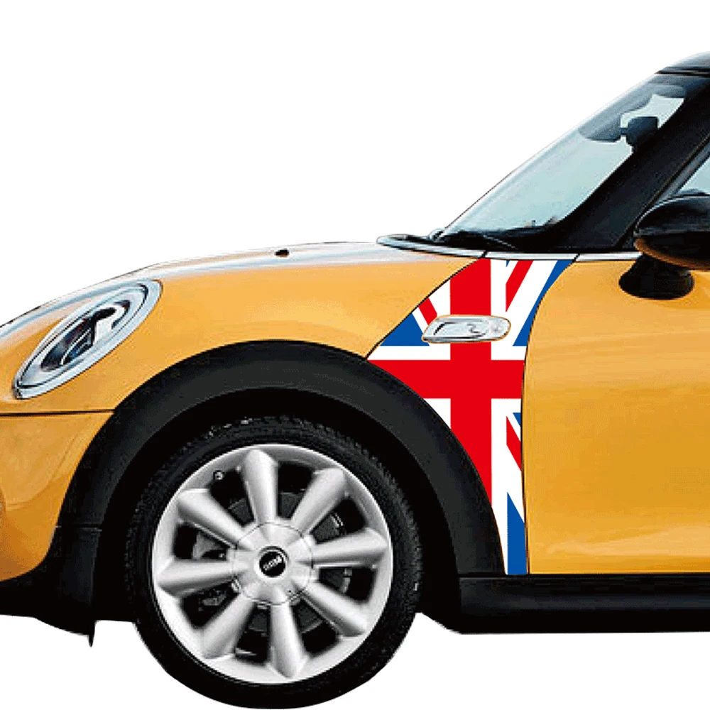 1 Pair Union Jack Car Fender Plate Side Scuttles Trim Decoration Decal