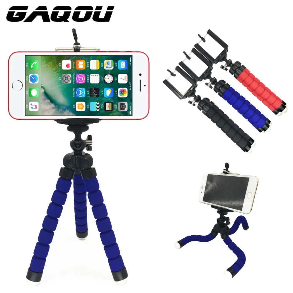 GAQOU font b Tripod b font Clip Stand Mini Flexible For Camera Mobile Phone Holder Stand