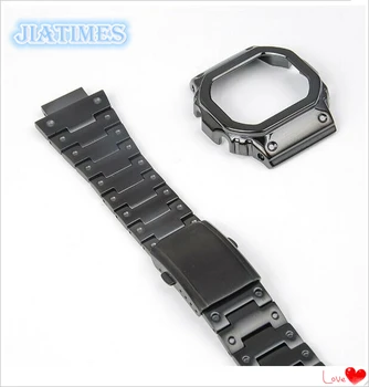 

Free Shipping 1 Set Stainless Steel Watchband and Bezel For G-Shock DW5600/5610