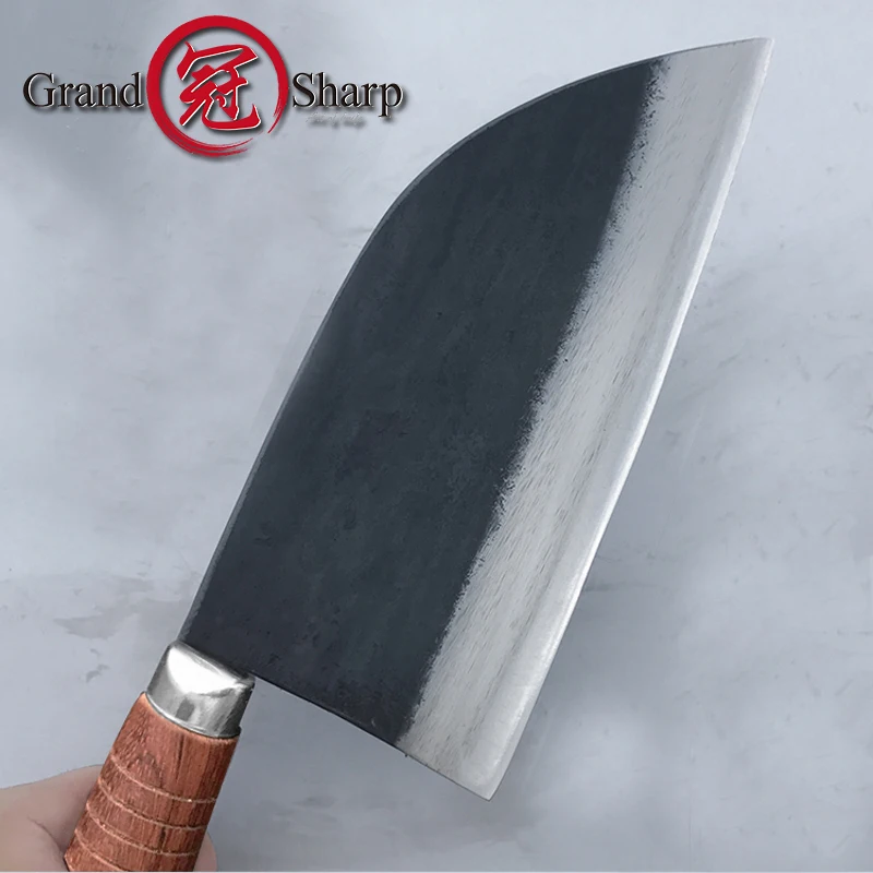 7.8 Inch Handmade Forged Chef Traditional Chinese Forged Cleaver Chef Kitchen Knives Prefessional Meat Vegetables Slicing Tools 7.8 Inch Handmade Forged Chef Traditional Chinese Forged Cleaver Chef Kitchen Knives Prefessional Meat Vegetables Slicing Tools