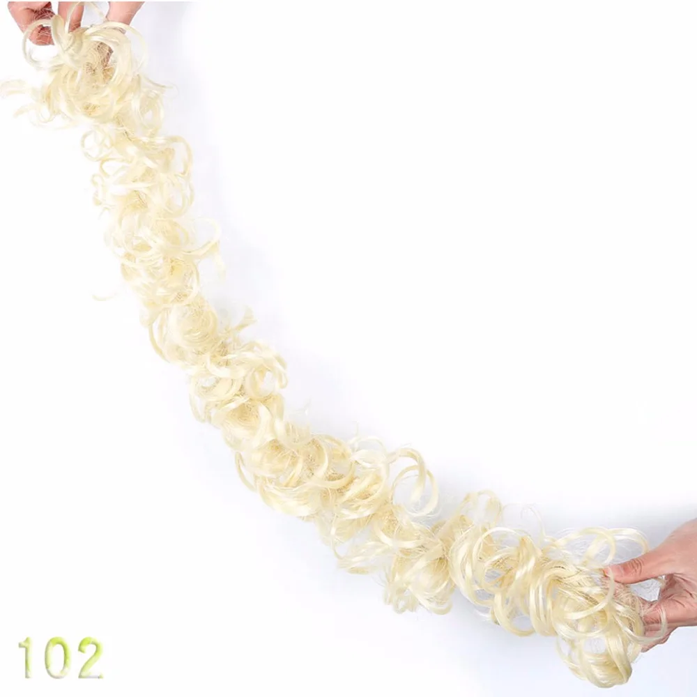 WTB Fashion Practical Hair Extensions DIY Chignon bun Rubber band