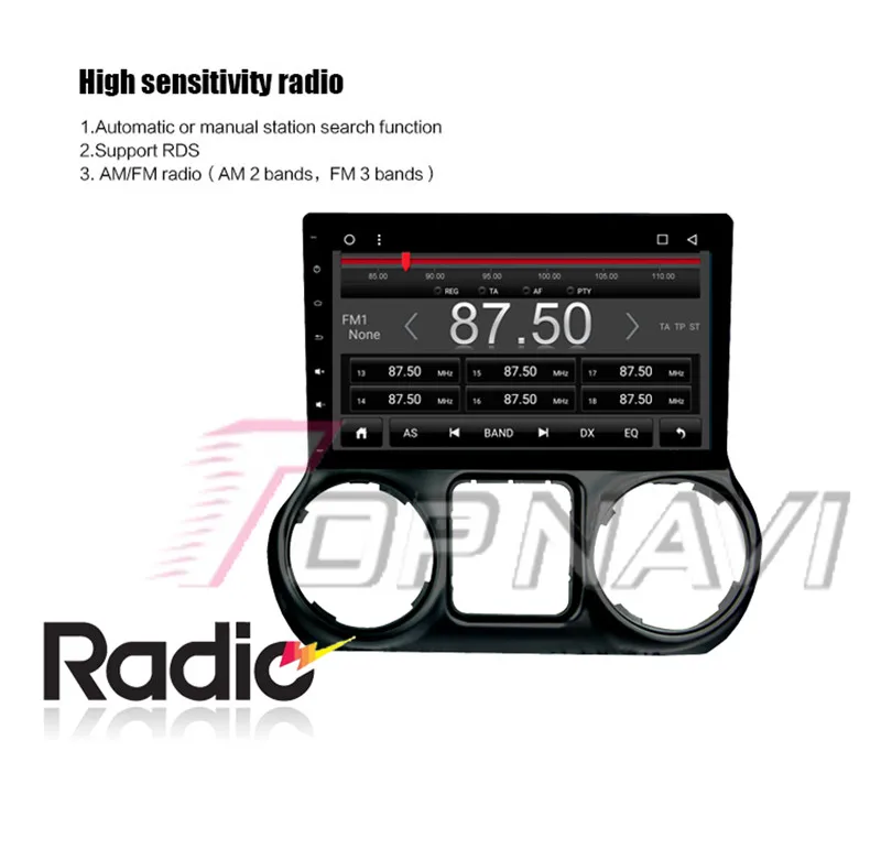 car multimedia player 2din For Jeep Wrangler 2014