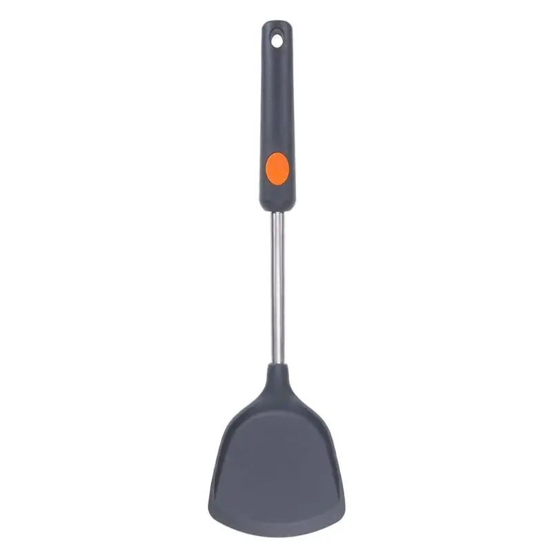 

1PCS Non-Stick Silicone Cooking Spatula Stainless Steel Handle Wok For Kitchen Cooking Utensils Wok Shovel Cooking Spatula Props
