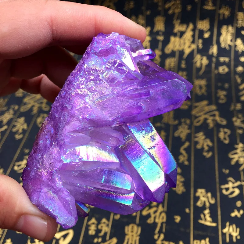 Flame Aura Quartz Stone Crystal Cluster Mineral Stones Healing Stone Home Decoration Ornament