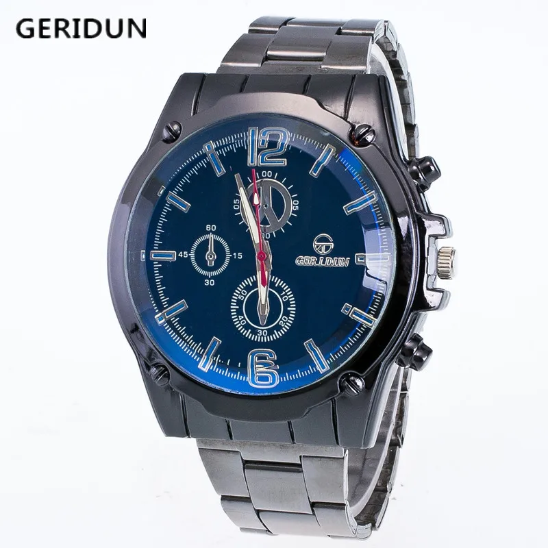 

GERIDUN Mens Watches Brand Luxury Quartz Watch Mens Hour Date Clock Strap Fashion Watch Men Military Wrist Watch Relogio 2017