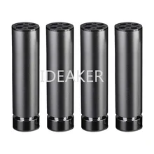 4 шт. для мебели из сплава алюминия ножки серебро регулируемая высота 200 мм шкаф стол диван кровать круглой формы ноги 200x50 мм