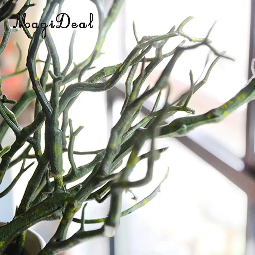 PACK 2PCS Modern Art Decor Dried Tree Branches Plastic Plant Twig for Home Garden Floral Decor