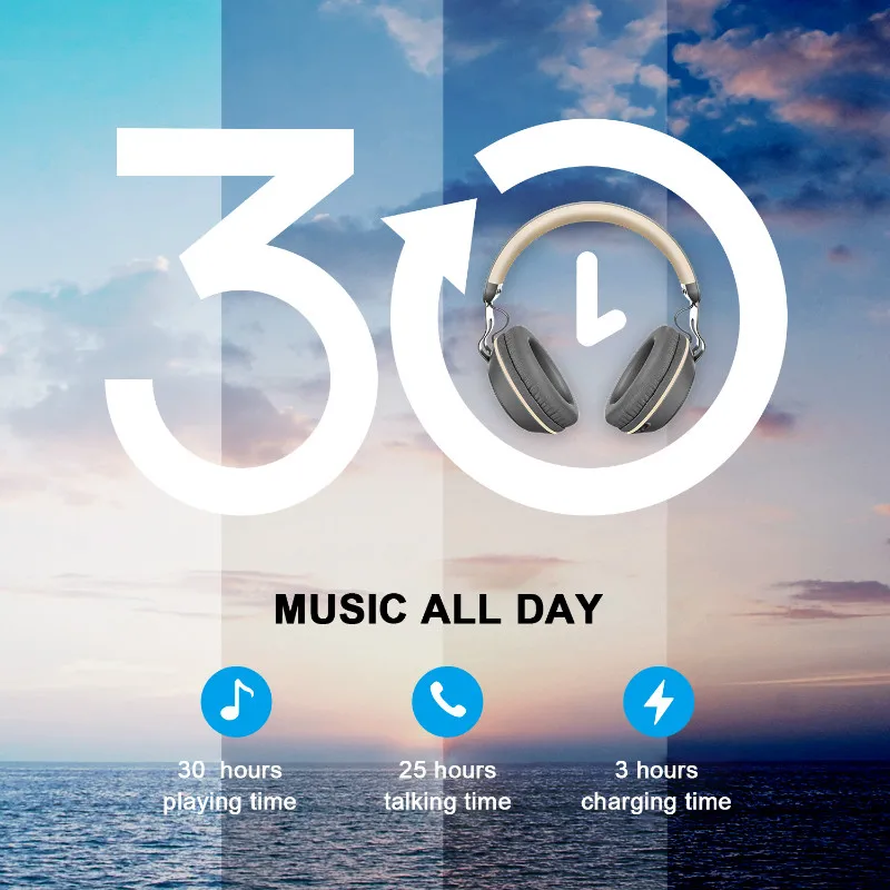 Cena Oneodio Bluetooth słuchawki na ucho przewodowe bezprzewodowe słuchawki z mikrofonem Bluetooth 5.0 Stereo zestaw słuchawkowy do telefonu muzyki