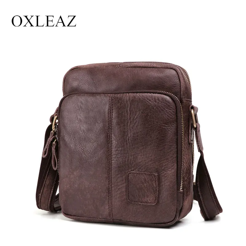 Aliexpress.com : Buy OXLEAZ Fashion Small Male Nubuck Leather Messenger ...
