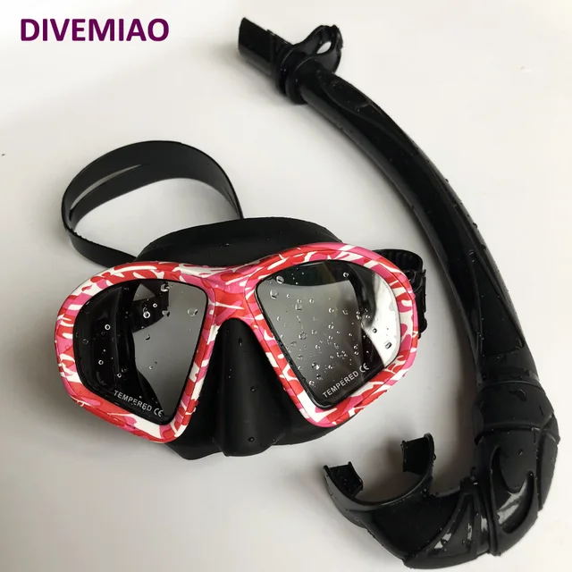 spearfishing macka scuba diving snorkel mask for swimming mascara buceo