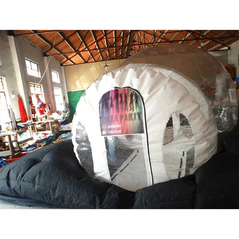 Подгонянная палатка для кемпинга прозрачная надувная палатка