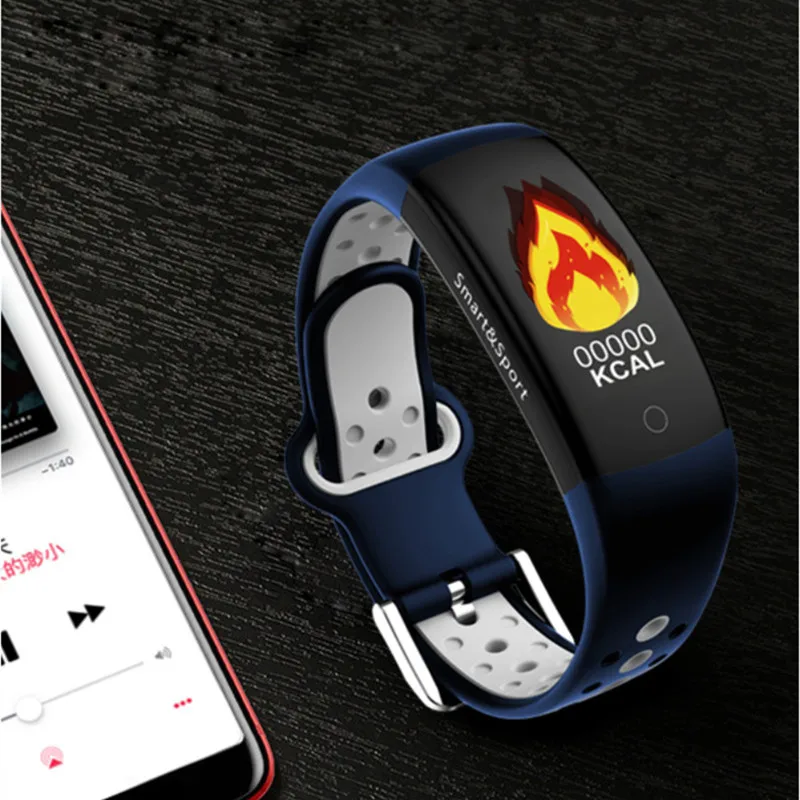 Q6S умный браслет цвета 3D динамический кровяное давление монитор сердечного ритма Smartband Браслет Водонепроницаемый спортивный фитнес-часы