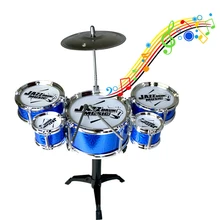 Новая имитация джазовой барабанной музыки с 5 Наборы барабанов Beat детский музыкальный инструмент игрушки для подарок для мальчиков девочек случайный цвет