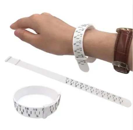

New jewelry sizing tools Bracelet Sizer Plastic Wristband Bangle Measuring Tool finger ring Gauge Measures tester