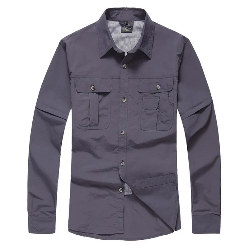 Buy Men's Tactical Combat Removable Detachable Sleeve Shirt Army Military Anti