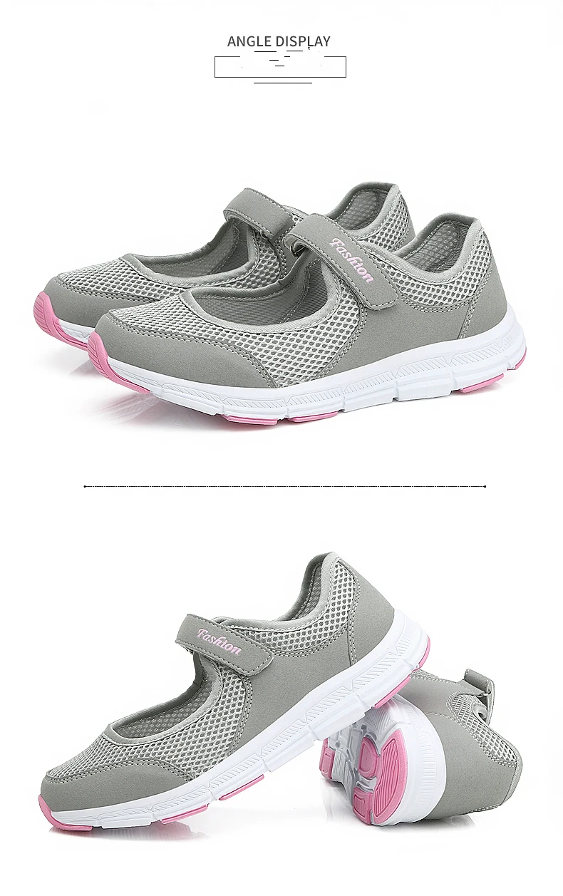 Women's Gorgeous Hollow Out Mesh Sneakers Angle Display