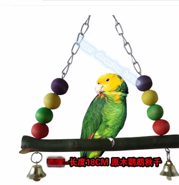 Игрушечные попугаи малых и средних игрушечные попугаи деревянный органайзер для мелочей игрушка качели птицы; высота каблука 18 см