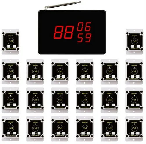 Система вызова лифта, беспроводной Вызов строительной площадки, 1 Заводской Рабочий сервис дисплей, singcall 20pc кнопки