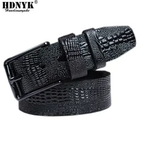Новое поступление, Брендовые мужские ремни из натуральной кожи, роскошный ремень из 100% воловьей кожи, высокое качество, дизайнерские мужские ремни, бесплатная доставка - изображение