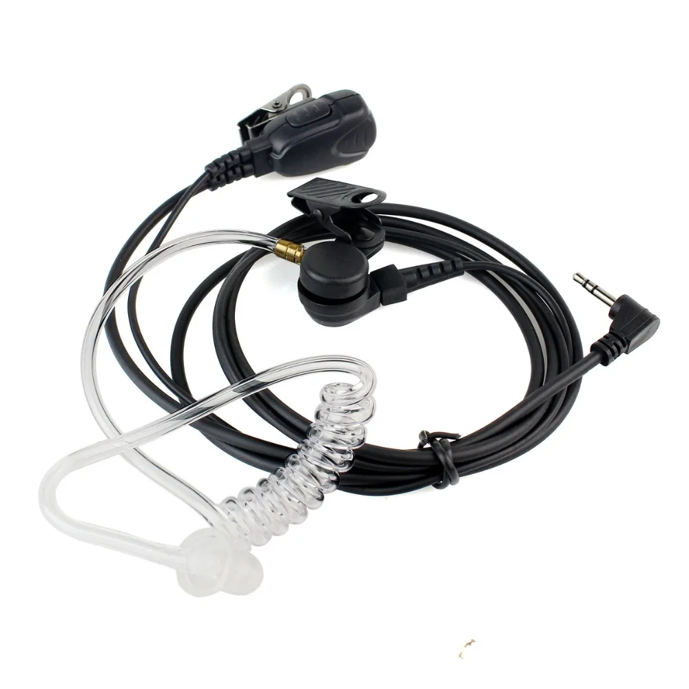 XQF акустический трубчатый наушник Mic PTT гарнитура для Kenwood HYT UV5R 888S Motorola GP88 CLS1450 Midland